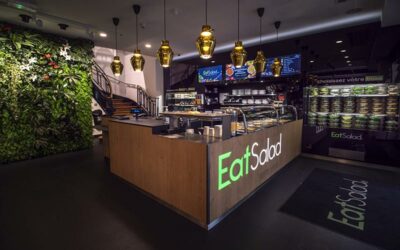 Intérieur point de vente EatSalad - innovation