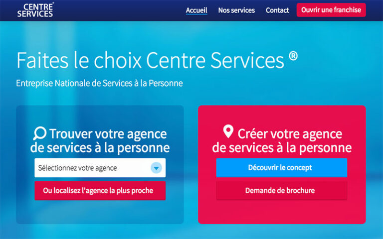 Site web Centre Services