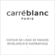 logo carré blanc, adhérent fff