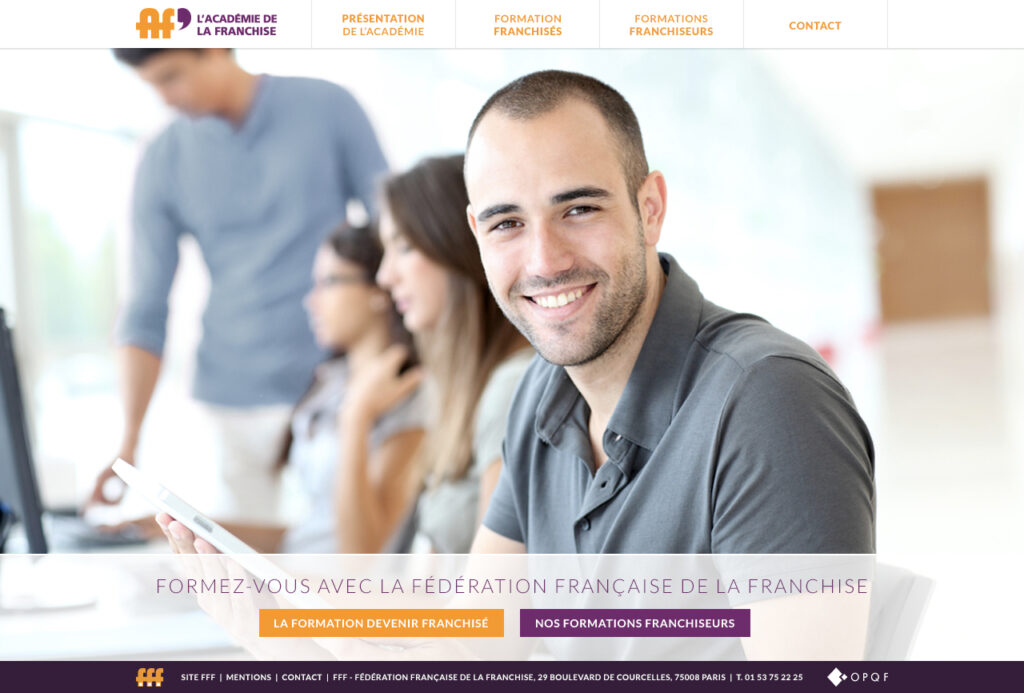 Site web de l'academie de la franchise