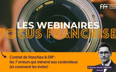 webinaire Contrat de franchise & DIP
